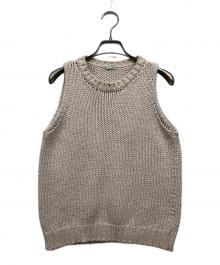BRUNELLO CUCINELLI（ブルネロクチネリ）の古着「ローゲージニットベスト」｜アイボリー