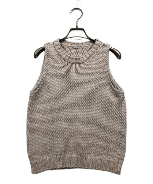 BRUNELLO CUCINELLI（ブルネロクチネリ）BRUNELLO CUCINELLI (ブルネロクチネリ) ローゲージニットベスト アイボリー サイズ:Mの古着・服飾アイテム