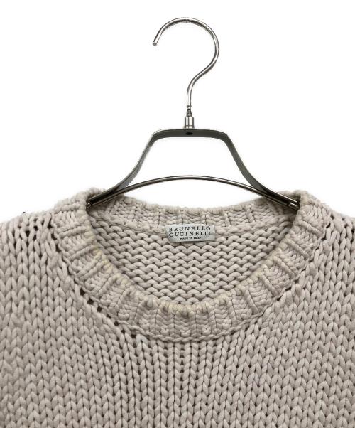 BRUNELLO CUCINELLI（ブルネロクチネリ）BRUNELLO CUCINELLI (ブルネロクチネリ) ローゲージニットベスト アイボリー サイズ:Mの古着・服飾アイテム