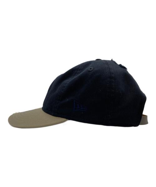 New Era（ニューエラ）New Era (ニューエラ) ダメージ加工キャップ ベージュ×ネイビーの古着・服飾アイテム