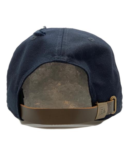 New Era（ニューエラ）New Era (ニューエラ) ダメージ加工キャップ ベージュ×ネイビーの古着・服飾アイテム