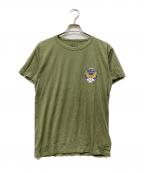 RRLダブルアールエル）の古着「ミリタリーグラフィックTシャツ」｜グリーン