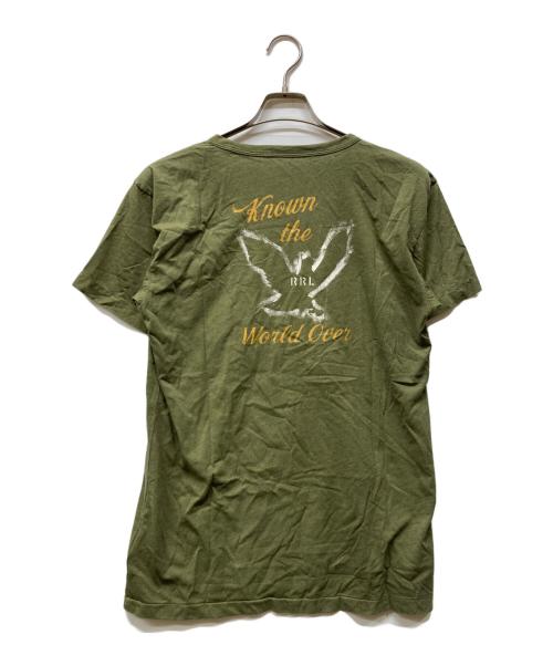 RRL（ダブルアールエル）RRL (ダブルアールエル) ミリタリーグラフィックTシャツ グリーン サイズ:M 未使用品の古着・服飾アイテム