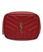 Saint Laurent Parisサンローランパリ）の古着「キルティングポーチ」｜レッド