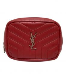 Saint Laurent Paris（サンローランパリ）の古着「キルティングポーチ」｜レッド