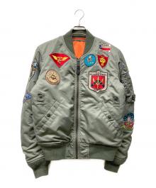 AVIREX（アヴィレックス）の古着「MA-1 TOP GUN CUSTOM」｜カーキ