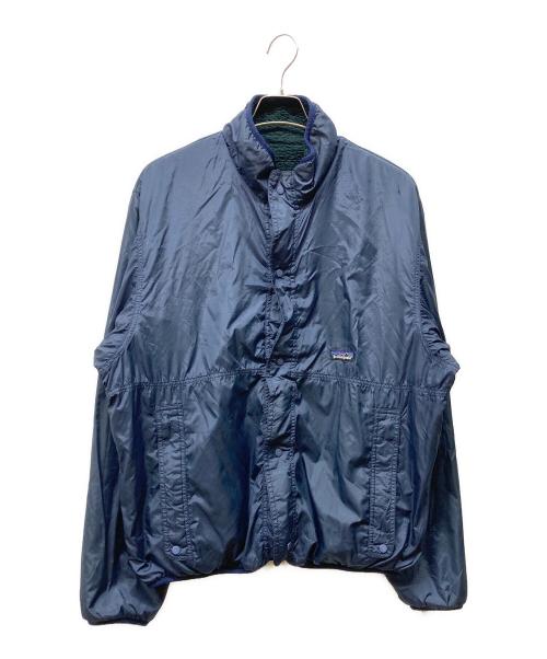 Patagonia（パタゴニア）Patagonia (パタゴニア) グリセードフルジップジャケット ネイビー×グリーン サイズ:Lの古着・服飾アイテム