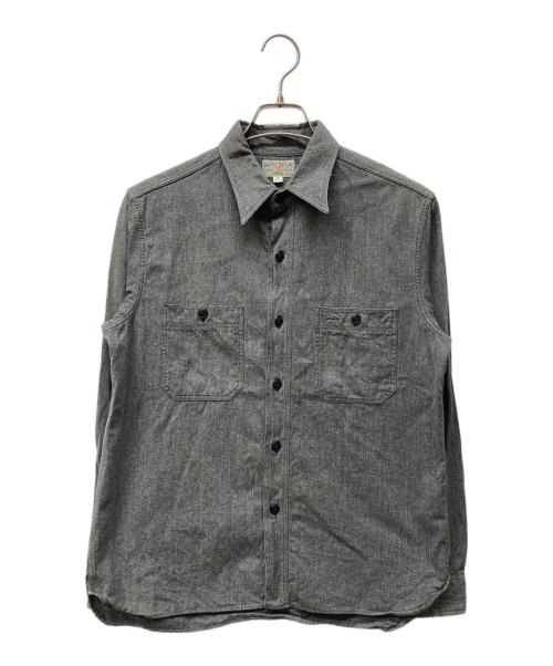 BUZZ RICKSON'S（バズリクソンズ）Buzz Rickson's (バズリクソンズ) ブラックシャンブレーシャツ ブラック サイズ:14-14 1/2の古着・服飾アイテム