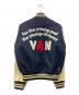 VAN (ヴァン) スタジャン ベージュ×ブラック サイズ:M：29000円