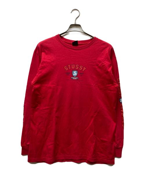 stussy（ステューシー）stussy (ステューシー) ロングスリーブTシャツ レッド サイズ:Lの古着・服飾アイテム