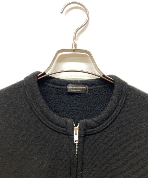 COMME des GARCONS HOMME PLUS（コムデギャルソンオムプリュス）COMME des GARCONS HOMME PLUS (コムデギャルソンオムプリュス) ウールジップアップジャケット ブラック サイズ:FREEの古着・服飾アイテム