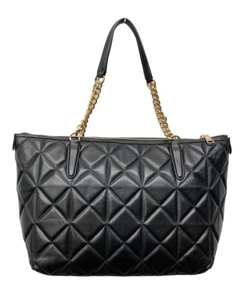 COACH（コーチ）COACH (コーチ) キルティングチェーントートバッグ ブラックの古着・服飾アイテム