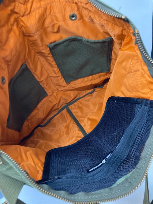 PORTER（ポーター）PORTER (ポーター) LOWERCASE (ロウワーケース) ヘルメットバッグ カーキの古着・服飾アイテム