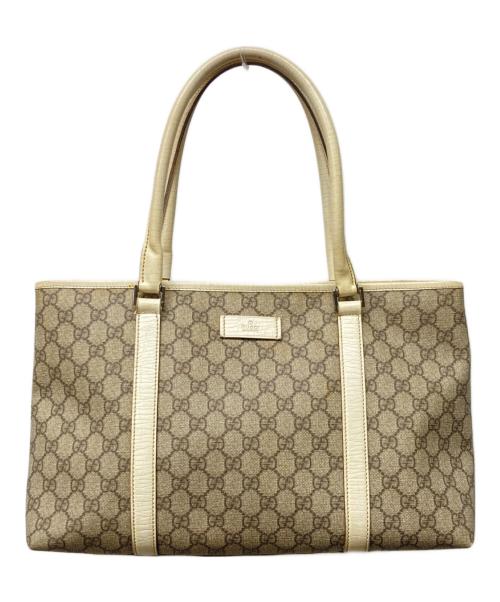 GUCCI（グッチ）GUCCI (グッチ) トートバッグ ベージュ・ブラウンの古着・服飾アイテム