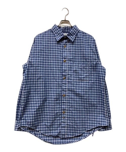 SandWaterr（サンドウォーター）SANDWATERR (サンドウォーター) ORGANIZED B.D. SHIRT ブルー サイズ:3の古着・服飾アイテム