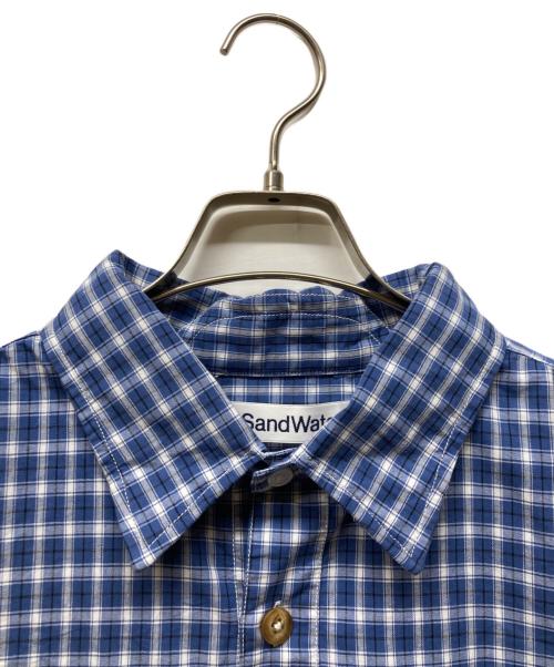 SandWaterr（サンドウォーター）SANDWATERR (サンドウォーター) ORGANIZED B.D. SHIRT ブルー サイズ:3の古着・服飾アイテム
