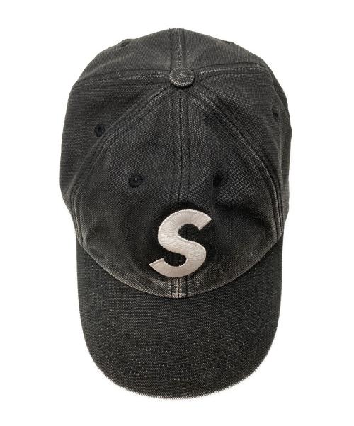 SUPREME（シュプリーム）Supreme (シュプリーム) Washed Denim S Logo 6-Panel ブラックの古着・服飾アイテム
