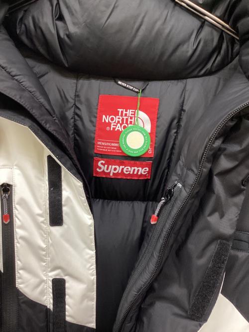 THE NORTH FACE（ザ ノース フェイス）THE NORTH FACE (ザ ノース フェイス) Supreme (シュプリーム) S Logo Himalayan Parka ホワイト×ブラック サイズ:Lの古着・服飾アイテム