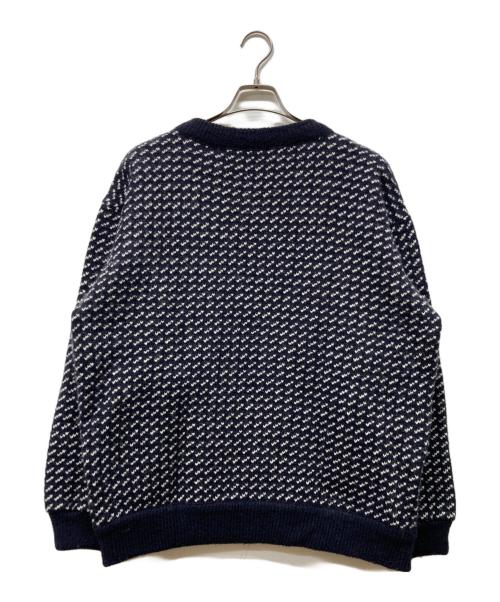 L.L.Bean（エルエルビーン）L.L.Bean (エルエルビーン) 80sバーズアイクルーネックニット ネイビー サイズ:Lの古着・服飾アイテム