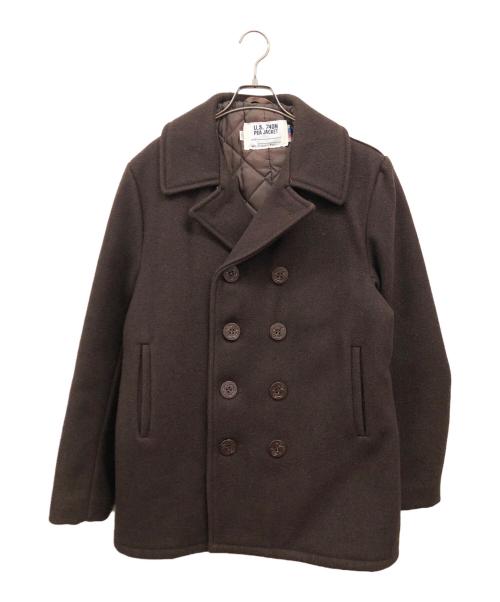 Schott（ショット）Schott (ショット) ウールPコート ブラウン サイズ:42の古着・服飾アイテム