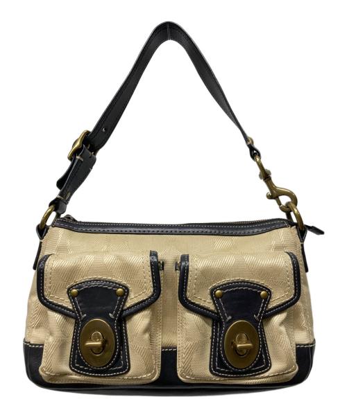 COACH（コーチ）COACH (コーチ) ワンハンドルバッグ ベージュの古着・服飾アイテム