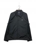 stussyステューシー）の古着「Smooth Stock Coach Jacket」｜ブラック