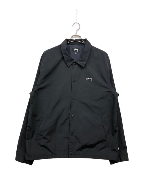 stussy（ステューシー）stussy (ステューシー) Smooth Stock Coach Jacket ブラック サイズ:XLの古着・服飾アイテム