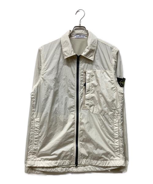 STONE ISLAND（ストーンアイランド）STONE ISLAND (ストーンアイランド) GARMENT DYED CRINKLE REPS RECYCLED NYLON ベージュ サイズ:Mの古着・服飾アイテム