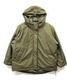 Spick and Span（スピック＆スパン）の古着「撥水フーデッドダウンハーフコート」｜カーキ