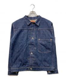 SUGAR CANE（シュガーケーン）の古着「14oz. BLUE DENIM BLOUSE “S1945” MODEL」｜ネイビー