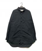 entire studiosエンタイアスタジオ）の古着「GIANT WOOL SHIRT」｜ブラック