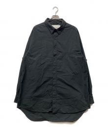 entire studios（エンタイアスタジオ）の古着「GIANT WOOL SHIRT」｜ブラック