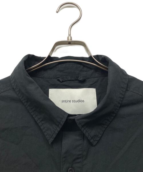 entire studios（エンタイアスタジオ）ENTIRE STUDIOS (エンタイアスタジオ) GIANT WOOL SHIRT ブラック サイズ:FREEの古着・服飾アイテム