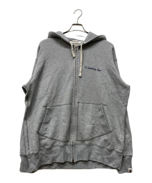 A BATHING APE（アベイシングエイプ）A BATHING APE (アベイシングエイプ) BAPE STA Logo Zip Hoodie グレー サイズ:XLの古着・服飾アイテム