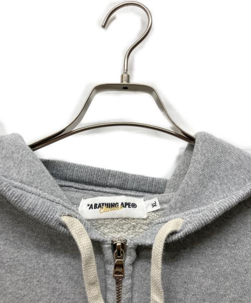 A BATHING APE（アベイシングエイプ）A BATHING APE (アベイシングエイプ) BAPE STA Logo Zip Hoodie グレー サイズ:XLの古着・服飾アイテム