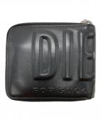 DIESELディーゼル）の古着「DSL 3D BI FOLD COIN ZIP XS」｜ブラック