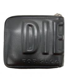 DIESEL（ディーゼル）の古着「DSL 3D BI FOLD COIN ZIP XS」｜ブラック