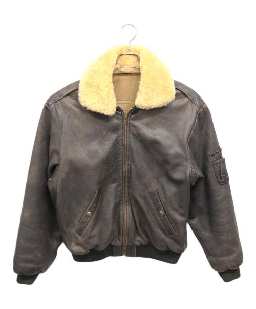 CREEKS（CREEKS）CREEKS (CREEKS) フライトレザージャケット ダークブラウン サイズ:Lの古着・服飾アイテム