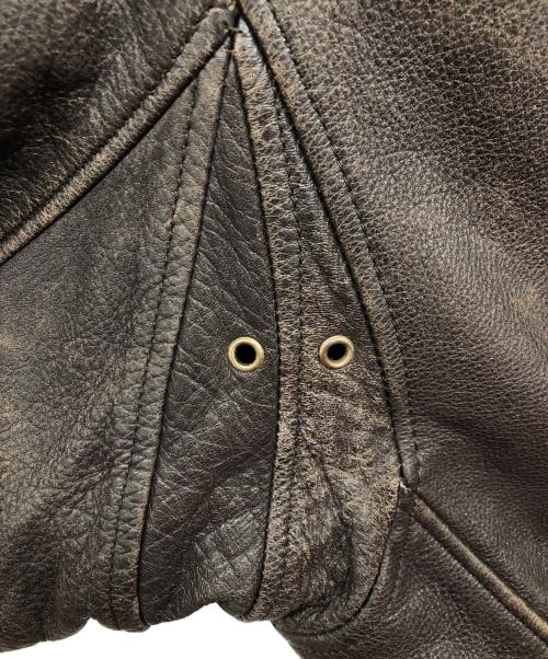 CREEKS（CREEKS）CREEKS (CREEKS) フライトレザージャケット ダークブラウン サイズ:Lの古着・服飾アイテム