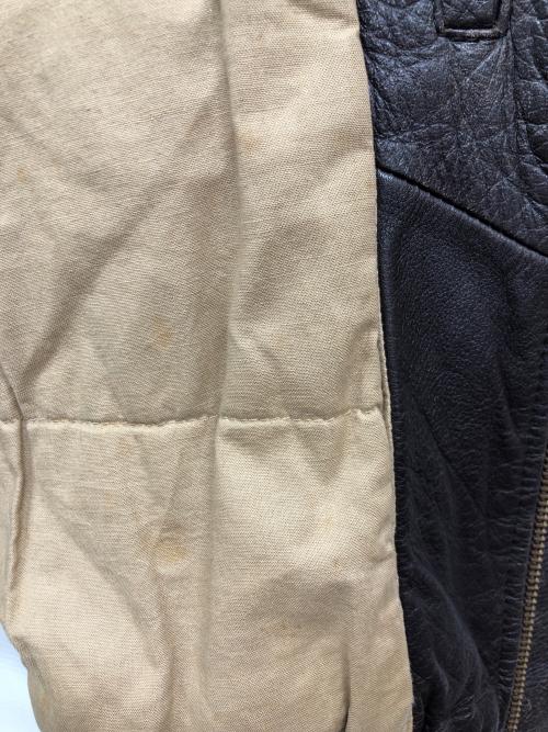 CREEKS（CREEKS）CREEKS (CREEKS) フライトレザージャケット ダークブラウン サイズ:Lの古着・服飾アイテム