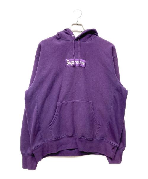 SUPREME（シュプリーム）Supreme (シュプリーム) Box Logo Hooded Sweatshirt パープル サイズ:Mの古着・服飾アイテム