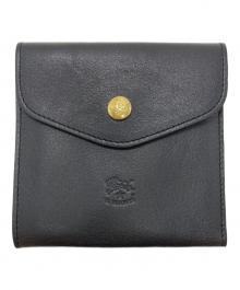 IL BISONTE（イル ビゾンテ）の古着「レザーウォレット」｜ブラック