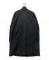 EMPORIO ARMANI (エンポリオ アルマーニ) スカーフカラー ブークレ風ファブリック ジップアップ コート ブラック サイズ:４４：25000円