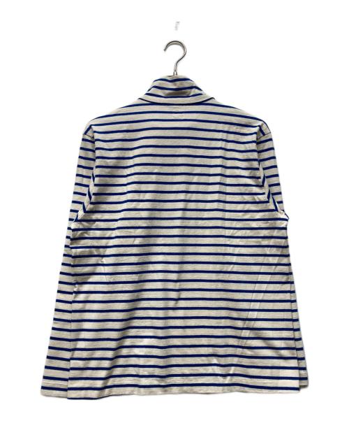 ANATOMICA（アナトミカ）ANATOMICA (アナトミカ) 襟付きボーダーカットソー ホワイト×ネイビー サイズ:Mの古着・服飾アイテム