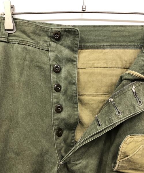 French Army（フランス軍）French Army (フランス軍) Ｍ－47後期カーゴパンツ グリーン サイズ:21の古着・服飾アイテム