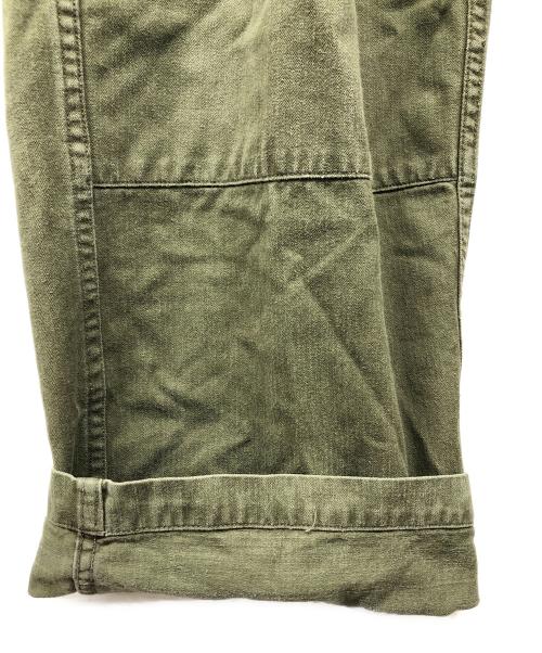 French Army（フランス軍）French Army (フランス軍) Ｍ－47後期カーゴパンツ グリーン サイズ:21の古着・服飾アイテム