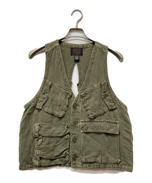 RALPH LAUREN（ラルフローレン）RALPH LAUREN (ラルフローレン) NATASHA VEST グリーン サイズ:Lの古着・服飾アイテム