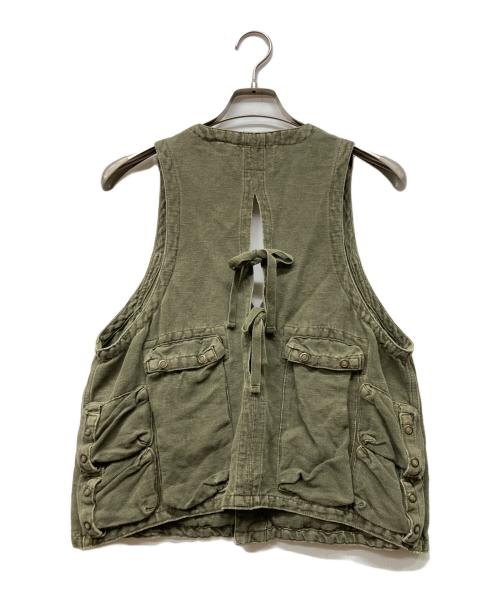 RALPH LAUREN（ラルフローレン）RALPH LAUREN (ラルフローレン) NATASHA VEST グリーン サイズ:Lの古着・服飾アイテム
