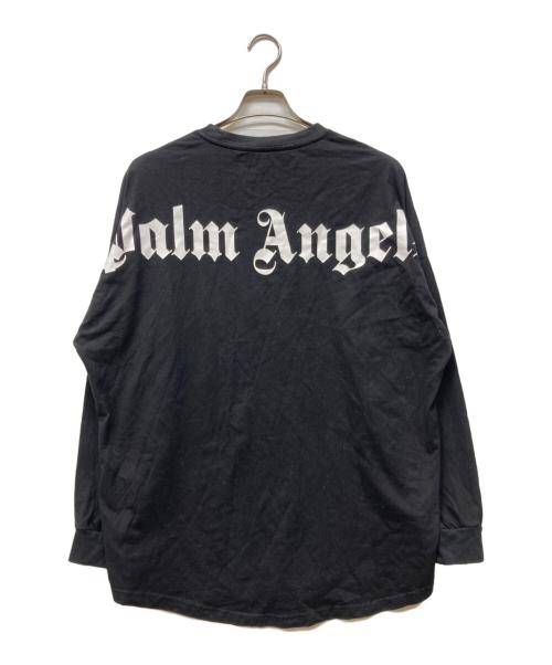 Palm Angels（パーム エンジェルス）Palm Angels (パーム エンジェルス) バックロゴプリントロングスリーブカットソー ブラック サイズ:Lの古着・服飾アイテム