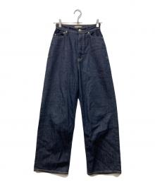 YANUK（ヤヌーク）の古着「JOAN LOOSE STRAIGHT OWI デニムパンツ」｜インディゴ